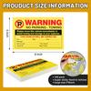 100 Parking Violation Stickers 5 x 8 Please Move This Vehicle to Avoid Towing Parking Violation Notice Tow Stickers Car Vehicle Private Adhesive Car