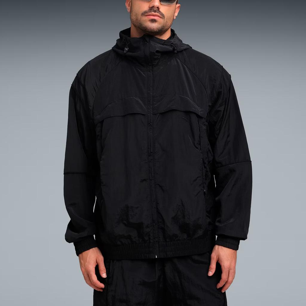 Puma Giacca Traspirante con Cappuccio Retro Futuristica Oversize Giacca Unisex 633020-01