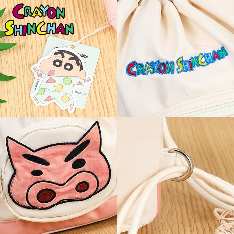 Chan Shin Crayon Large Capacity Backpacks Cutes Cartoon Girl Children Bags Out