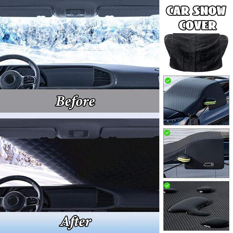 Car Windshield Snow Cover Thickened Thickened Winter Car Clothing Front Windshield Anti Ice Rain Frost Outdoor Protection Cover