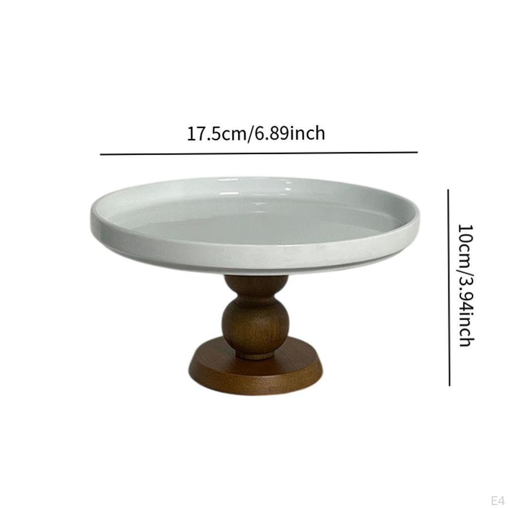 Runde Schmuckschale zum Servieren von Kuchen, Dekorative Obstplatte für Veranstaltungen, Jahrestag, Geburtstag