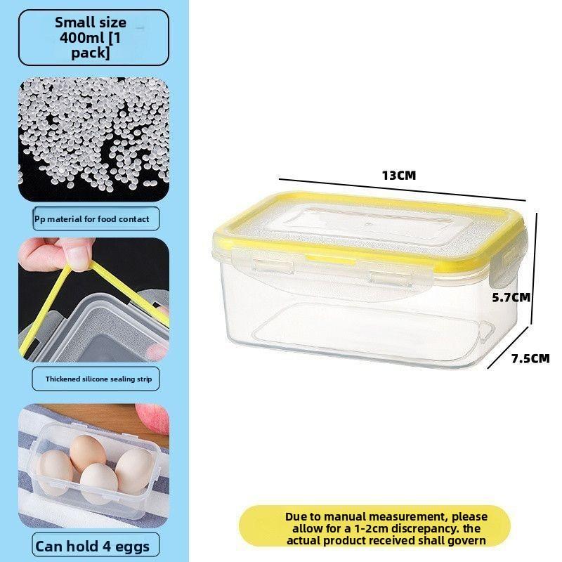 Food-grade Rectangular Plastic Food Storage Box, Transparent Sealed Box, Refrigerator Grain and Cereal Storage Box, Kitchen Storage Box small