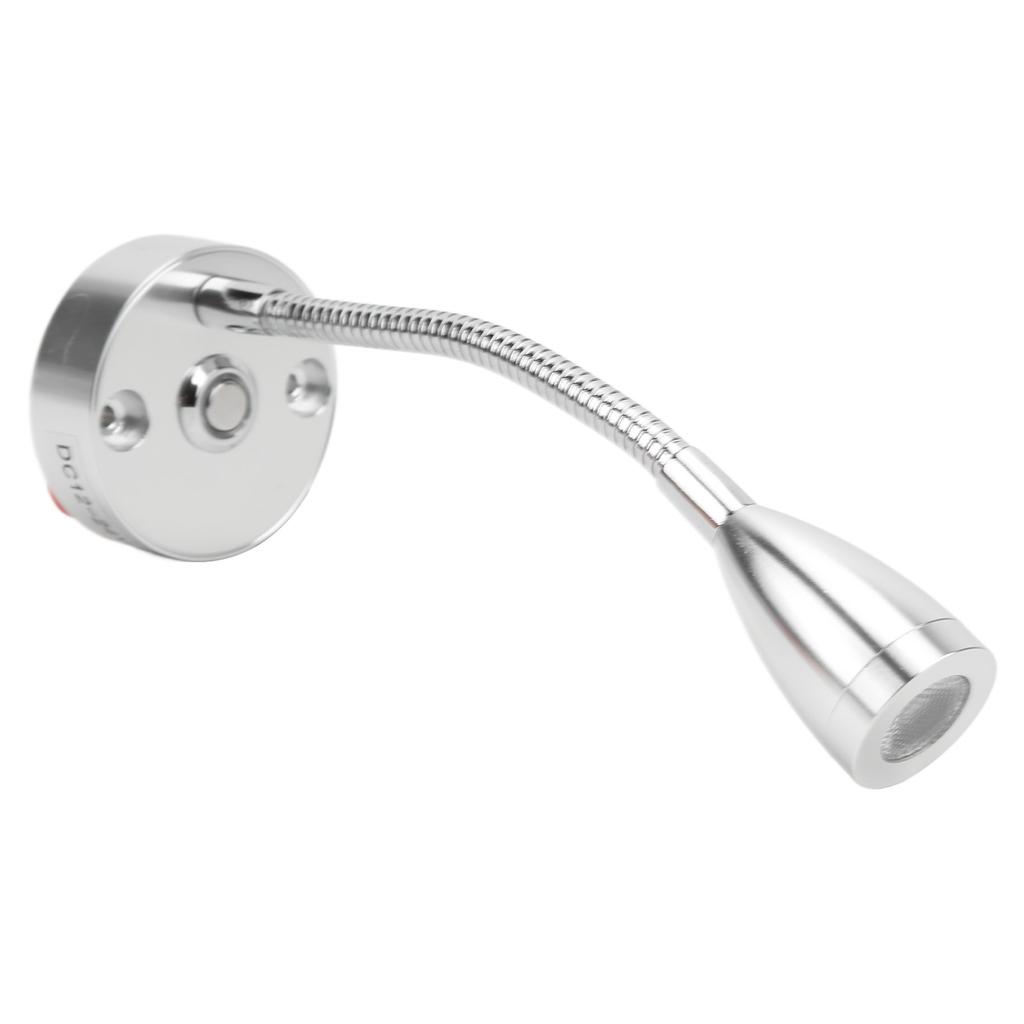 RV Rding Light Flexible Neck 3 Color Light 1224V 3W USB Rechargable   for Yachts Boats