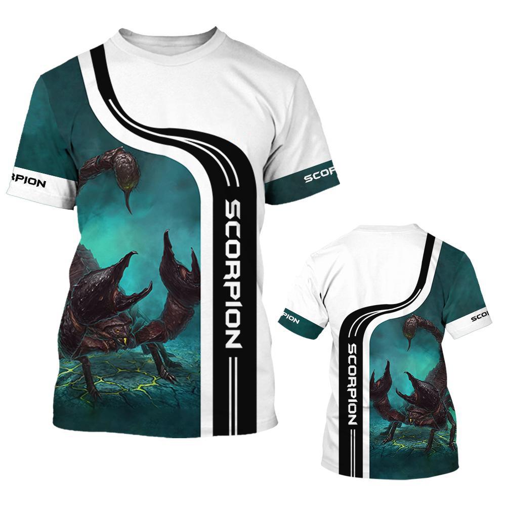 Scorpion 3D Print T-Shirts Summer Men Women Casual Fashion Streetwear Oversized Short Sleeve T Shirt Male Tees Tops Man Clothing
