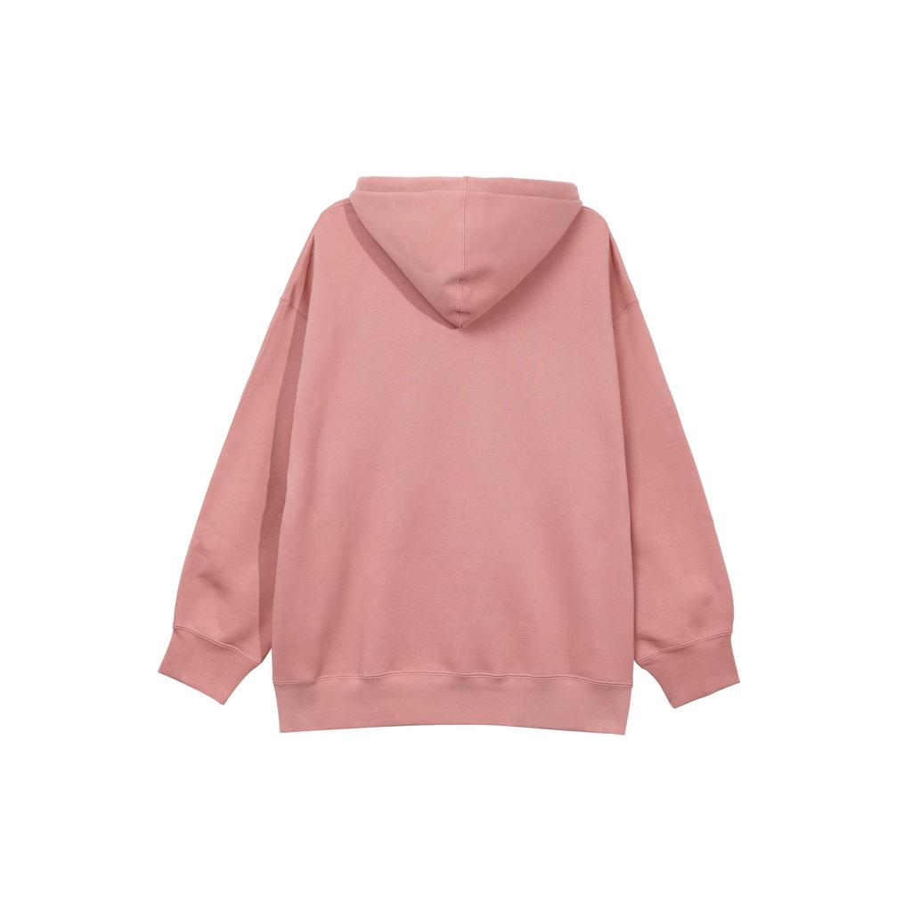 Jordan Flight Solid Color Casual Loose Plus Velvet Sweatshirt Women Tops Stardust-Red FB5111-618