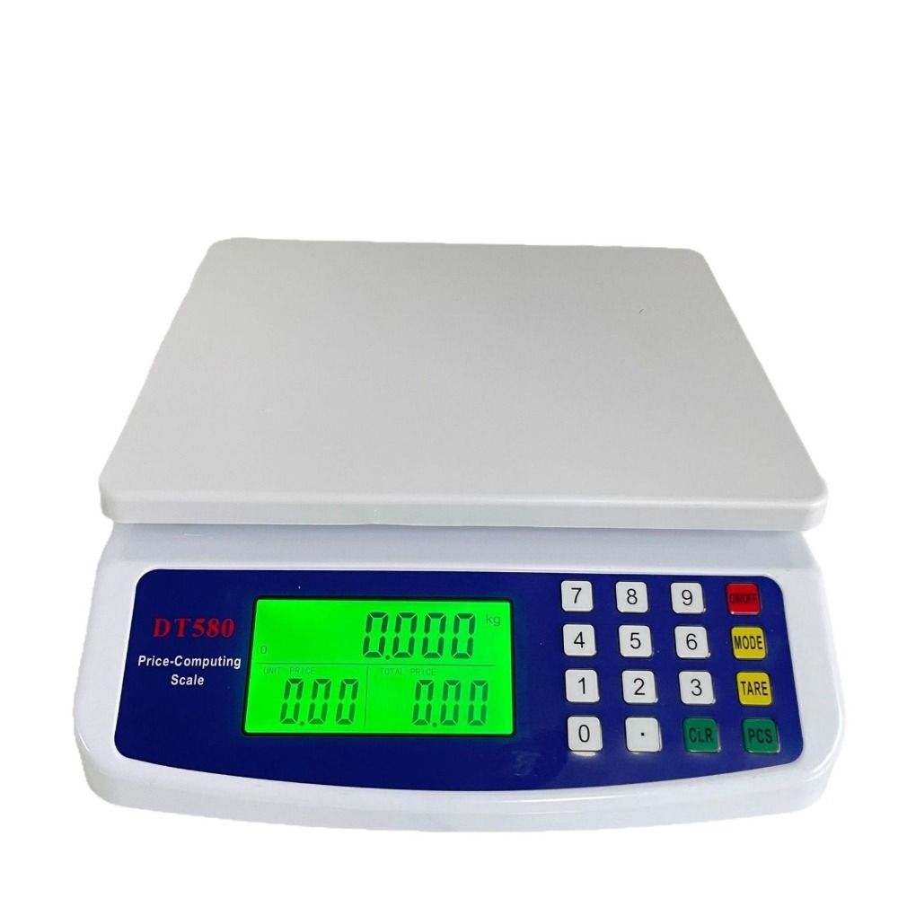 LCD Display Commercial Food Scale 30kg/1g Capacity Electronic Pricing Scale  Food Measuring