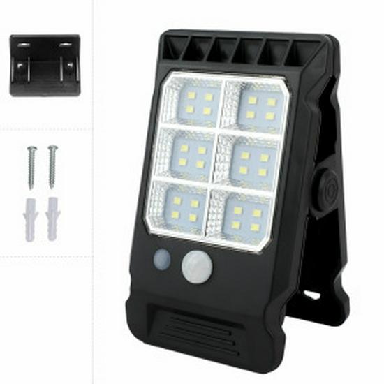 Super Bright Solar Outdoor Wall Light with Human Sensor, Waterproof for Courtyard, Fence, and Street Illumination