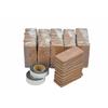 Sakai Sangyo Karukaru Brick (60 Pieces) Dark Brown Foam Porcelain Tiles with Double-Sided Tape, Approx. 4.5 X 9.5 X 1cm Thick, Lightweight, Durable Br