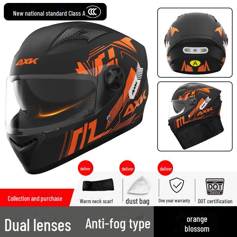 

Универсальный мотоциклетный шлем с сертификатом 3C/DOT для мужчин и женщин, теплый зимний полный шлем для всех сезонов.