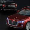 1/32 Hong Qi H9 Alloy Car Model Diecasts Luxy Vehicles Metal Car Model High Simulation Sound Light Collection Childrens Toy Gift