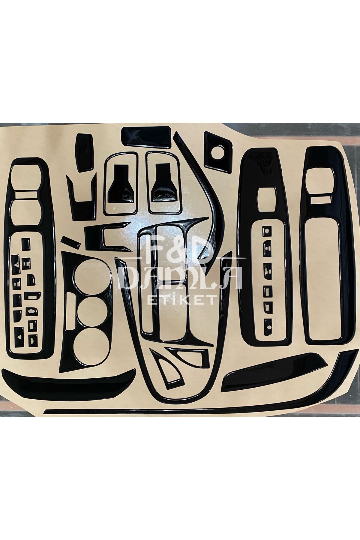 

Fiat Doblo D3 Torpido, Konsol, Trim, Göğüs Maun Kaplama Parlak Siyah Renk