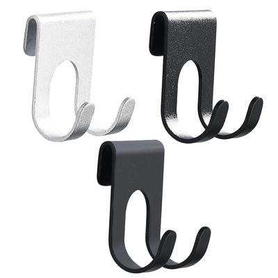 1 Stück Aluminium Haken Duschglas Türhaken Lochfrei Handtuchhalter Aufhänger Schlüssel Organizer Stecker Rasierer Halter Ablage Haken