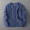 2024 Retro Quilted Thick Cotton Coat for Men - Trendy, Warm, All-Match Autumn/Winter Jacket