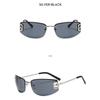 Women's sunglasses, men's and women's fashion frameless sunglasses