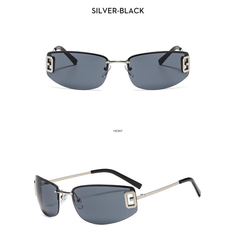 Women's sunglasses, men's and women's fashion frameless sunglasses