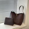 Women's Bag Fashion Child and Mother Bucket Bag Premium Feeling Foreign Style One Shoulder Handbag Commuter Messenger Armpit Bag