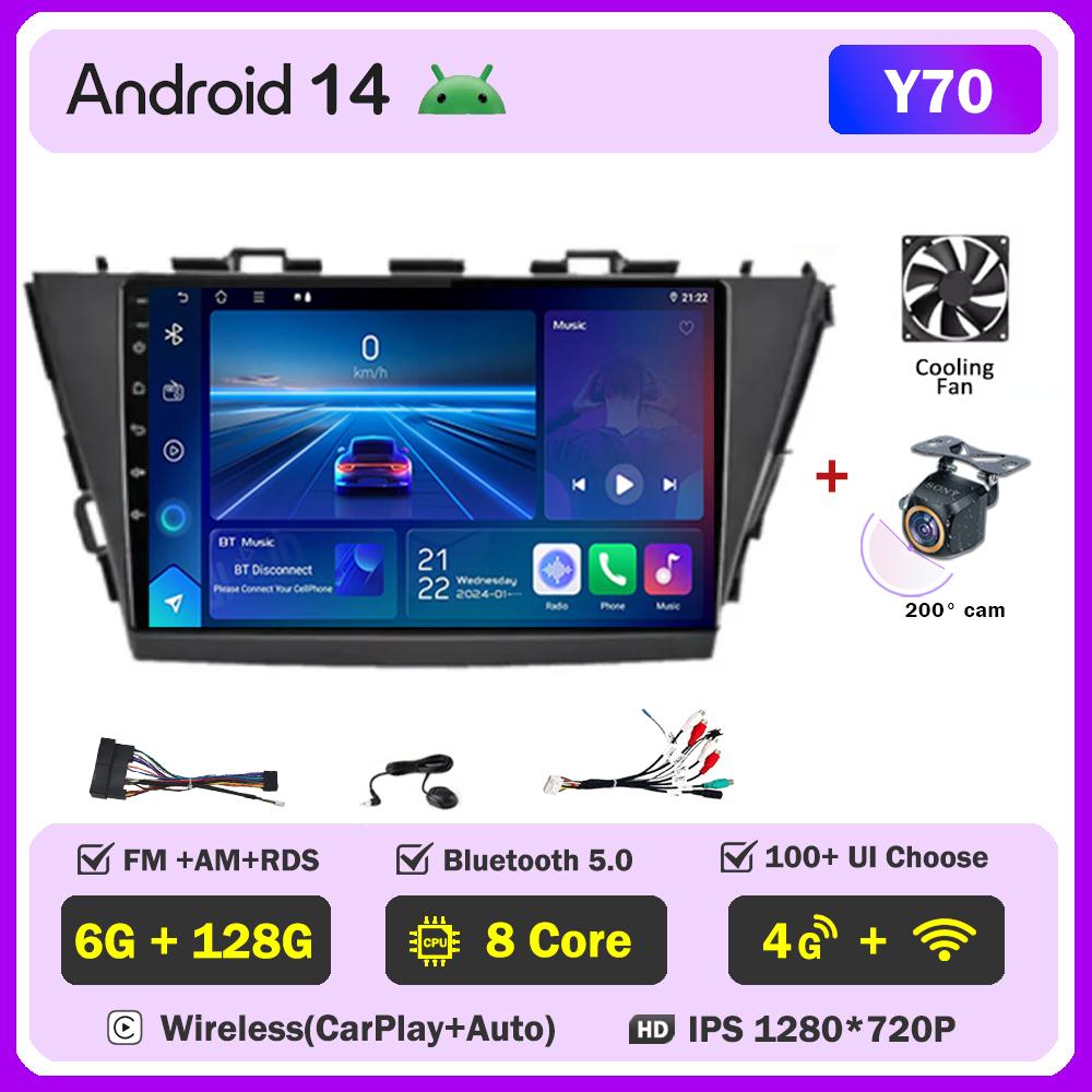 For Toyota Prius Plus V Alpha 2012-2017 Car Radio Player Car Carplay Screen Autoradio Mirror Link Car Intelligent Systems 8 Core