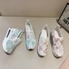 2024 Spring Women's Lace Mesh Slip-On High Heel Platform Shoes