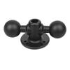 Support de Montage à Base 2 Boules Réglable en Vue pour Sondeur et Utilisation de Navigation, Base Ronde de 1,5 Pouce (38 mm) pour les Configurations de Matériel Prises en Charge dans les Véhicules