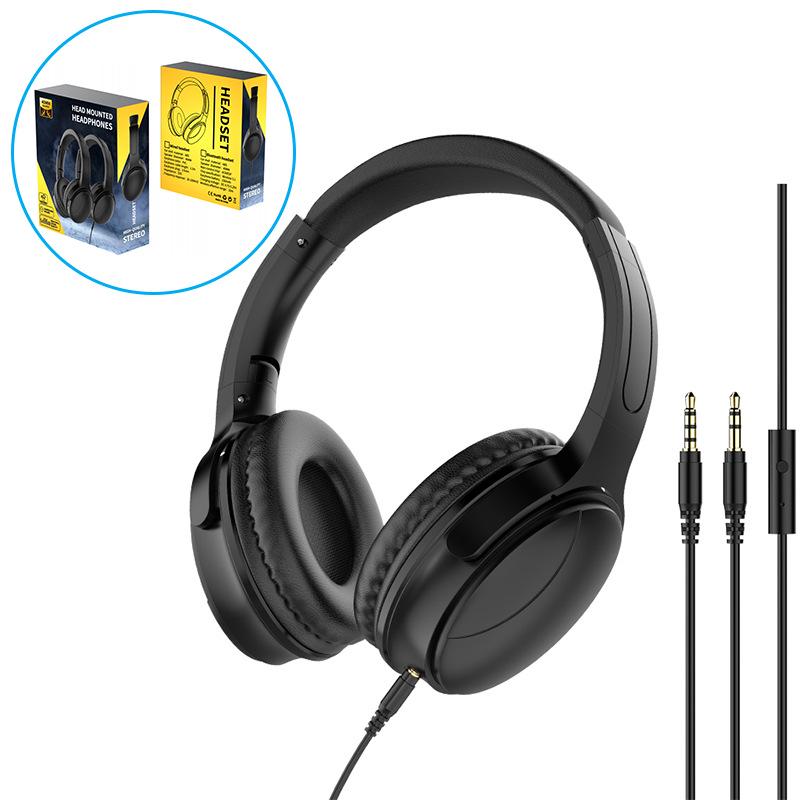 Wired On-Ear Gaming Headphones with Microphone, Clear Stereo Sound, and Call Capability