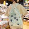 Mochila japonesa con pentagrama para mujer, bolso escolar para estudiantes universitarios, mochila para escuela secundaria