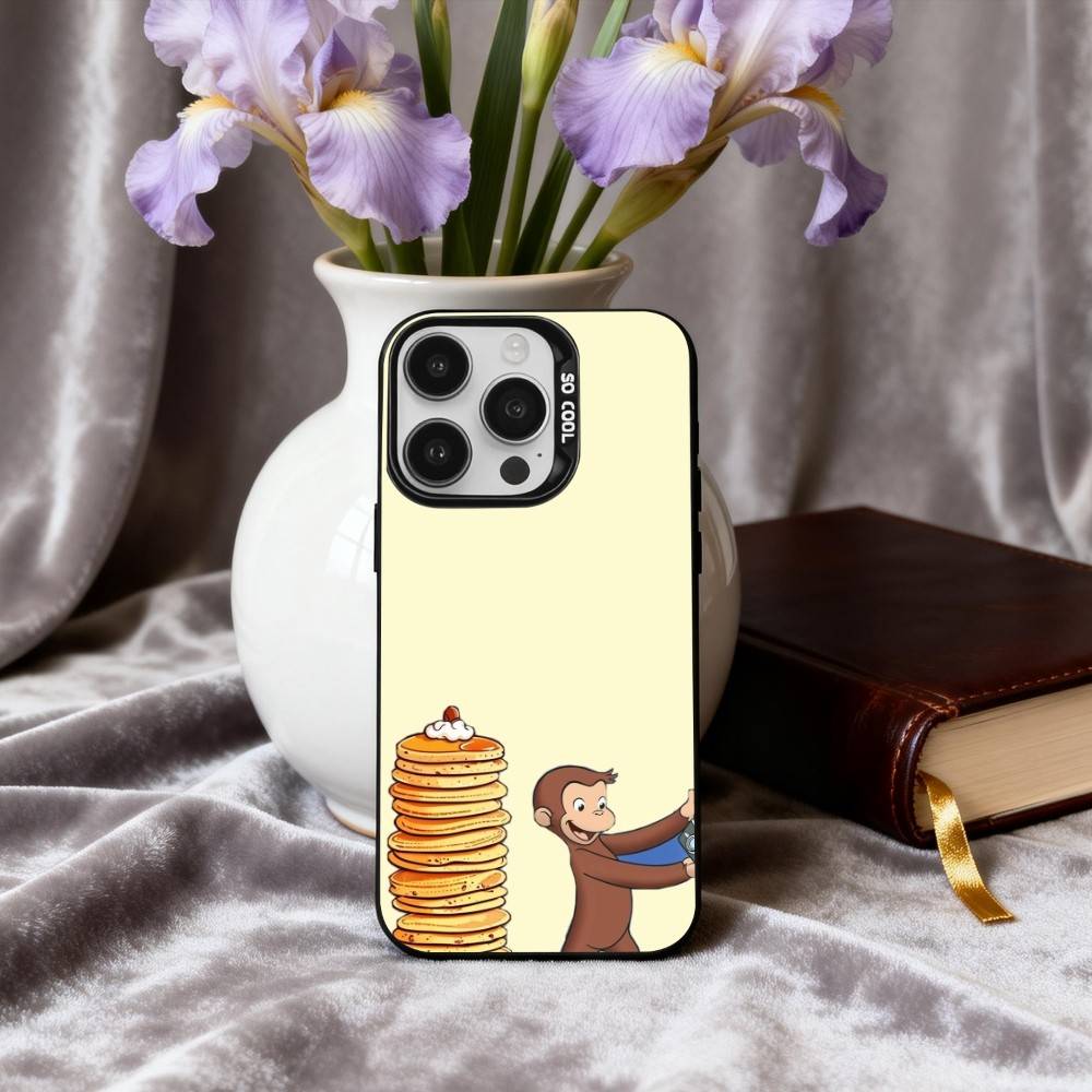 

M-Mokey C-Curious-S G-Georges Phone Case For iPhone17,16,15,14,13,12,11 Plus,Pro Max Black Candy silver phone case iPhone14Plus