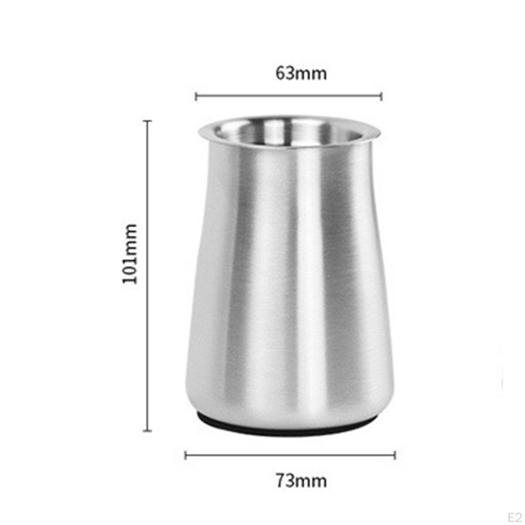 Coffee Ground Sifter Powder Sieve Stainless Steel Cup Receiver Reusable for Bar