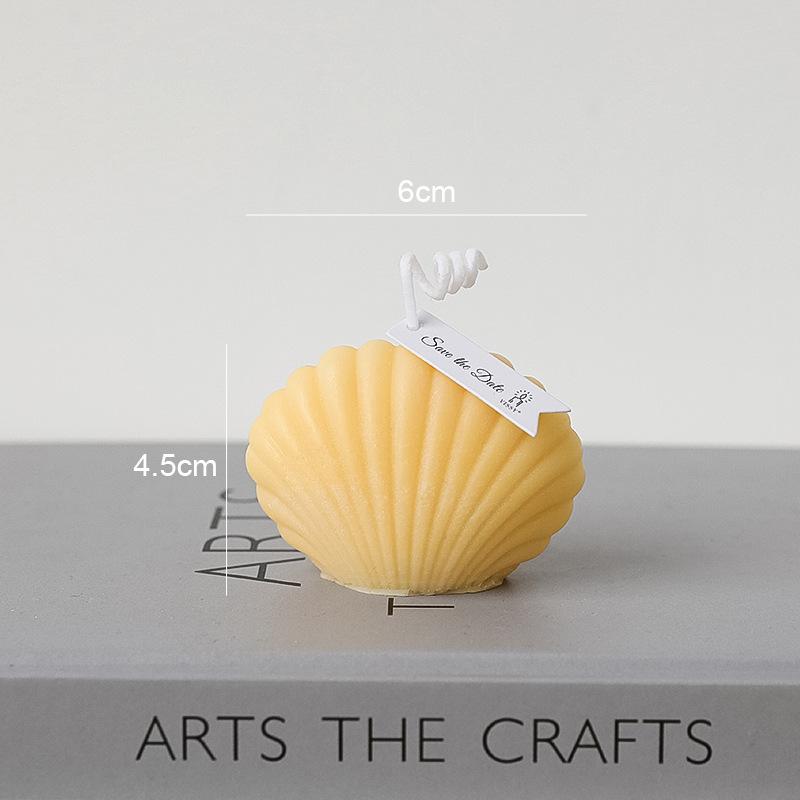Ins Handmade Cute Small Shell Candle Scented Candle Aromatherapy Soy Wax Candle Wedding Birthday Candles Party Home Decoration