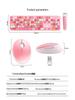 Skyreach Cute Punk Colorful Lipstick Wireless Keyboard & Mouse Set for Girls’ Office