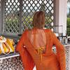 Knit Backless Beach Cover-up: European & American Style Pullover Bikini Outerwear