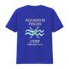 Aquarius Pisces Cusp Zodiac Horoscope T Shirt Vintage Soft Homme Unisex Stylish Fashion Streetwear Versatile Breathable