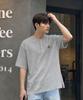 ULIFEZIP Clover Waffle Henley Neck Short Sleeve T-Shirt 3 Colors [Ulsr_0002]