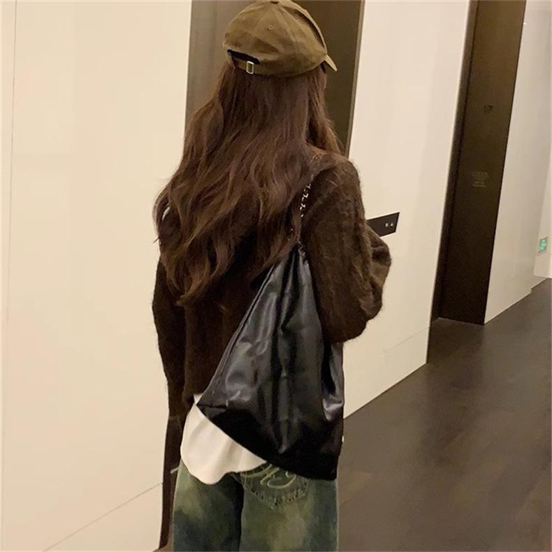 Autumn/Winter Knitted Hooded Toggle Cardigan Sweater