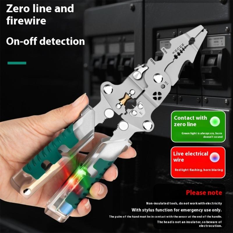 Easy To Use Folding Electrician Stripping Plier Cable Cutting Accurate Ethernet Cord Stripping for Household Maintenance