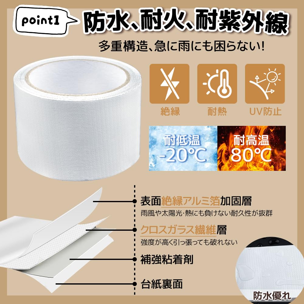 Repair Tape, Tent, Strong Tape, Canvas Repair Tape, Surface Insulating