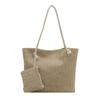 New Trendy Women's Bag Straw Woven Lace One-shoulder Tote Bag for Women Fresh and Literary Knitted Handbags for Women