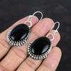 Örhängen i svart onyx Naturlig ädelsten Örhänge 925 Sterlingsilver Örhänge Handgjorda Örhängen Smycken i svart onyx Gåvor till fru Antikt örhänge