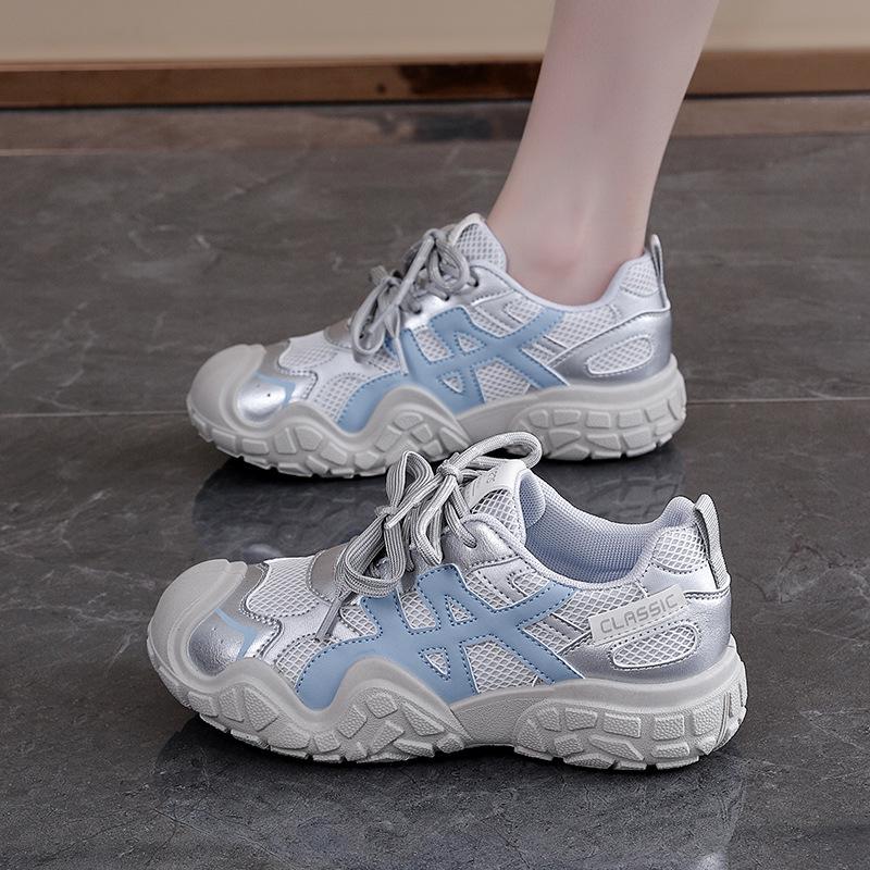 Plattform Dad Shoes Damen Ins Outdoor Freizeitschuhe Frühling Neu Mesh Vielseitig Sportschuhe Laufschuhe