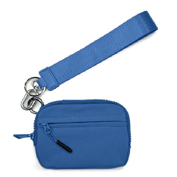 Wrist Waterproof Nylon Small Wallet Multifunctional Card Holder Keychain Women Coin Purse