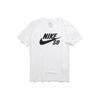 SB Logo Print Rundhals-T-Shirt Herren Oberteile Weiß 821947-100