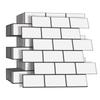 Subway Wall Stickers Peel and Stick 3d Brick Vinyl Wallpaper Bathroom Kitchen Backsplash Wall Decals 10 Sheets