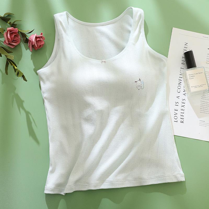 Lightweight Seamless Girls' Long Camisole Vest - Simple Solid Color for Developmental Period