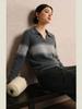 Seagull Collar Contrast Plush Wool Women's Sweater - Soft, Cozy, Loose-fit Knit for Autumn & Winter.