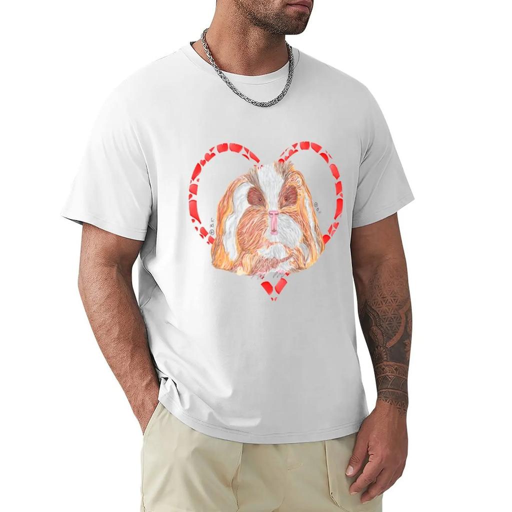 TEXEL GUINEA PIG HEART T-shirt Aesthetic clothing heavyweights clothing