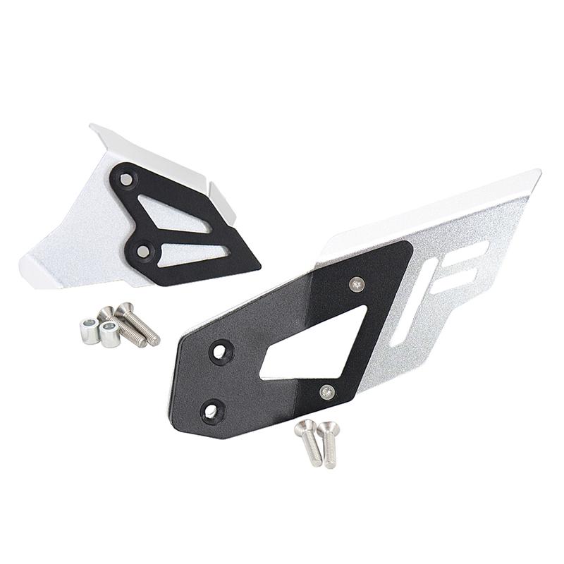 New Black Titanium Left Right Heel Guard Foot Peg Bracket Rear Set Fits For BMW F650GS F700GS F 650 700 GS F800GS F 800 GS ADV