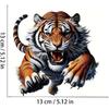 2 PCS 3D Tiger Waterproof Vinyl Decals Fierce Design for Car Truck Bumper Motorcycle Laptop Wall Decor A-148