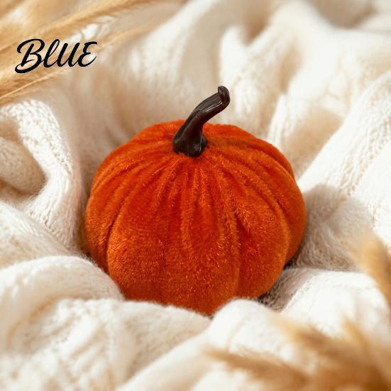 Seasonal Floral Scene Accents Small Artificial Velvet Pumpkin Decoration Fall Thanksgiving Soft Stuffed Party Ornaments Ornament Autumn Harvest