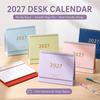 Tragbarer 2027 Desktop Schreibtischkalender Faltbarer Akademischer Planer Bürobedarf