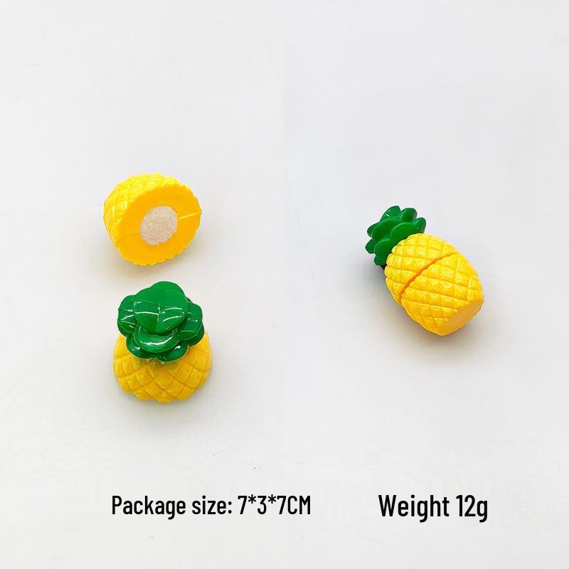 Kids' Kitchen Fruit & Veggie Chopper Toy Set for Girls - Peeling & Role-Play Fun with Durian