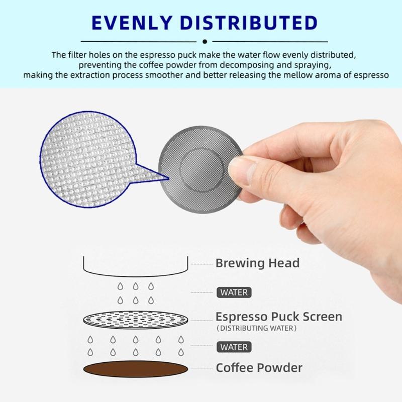 Coffee Filter Basket Stainless Steel Espresso Powder Holders Professional Coffee Filter Suitable for Multiple Machines